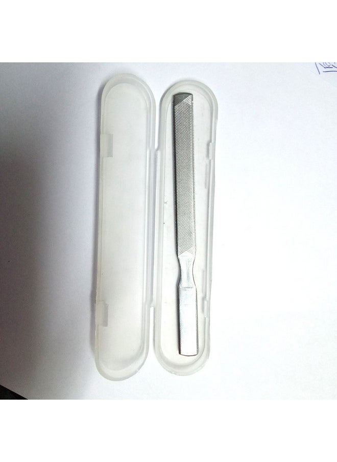 Artibetter - Stainless Steel Nail File Double Sided Nail Buffer Pedicure Manicure Nail Art Tools - Image 1