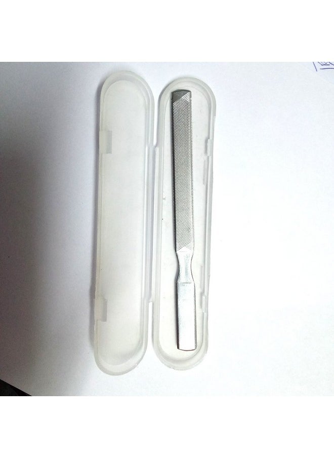 Artibetter - Stainless Steel Nail File Double Sided Nail Buffer Pedicure Manicure Nail Art Tools - Image 1