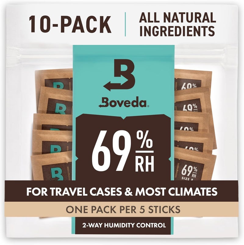 Boveda باوفيدا 69% رطوبة نسبية - حزمة تحكم في الرطوبة ثنائية الاتجاه - 10 عد - Image 1