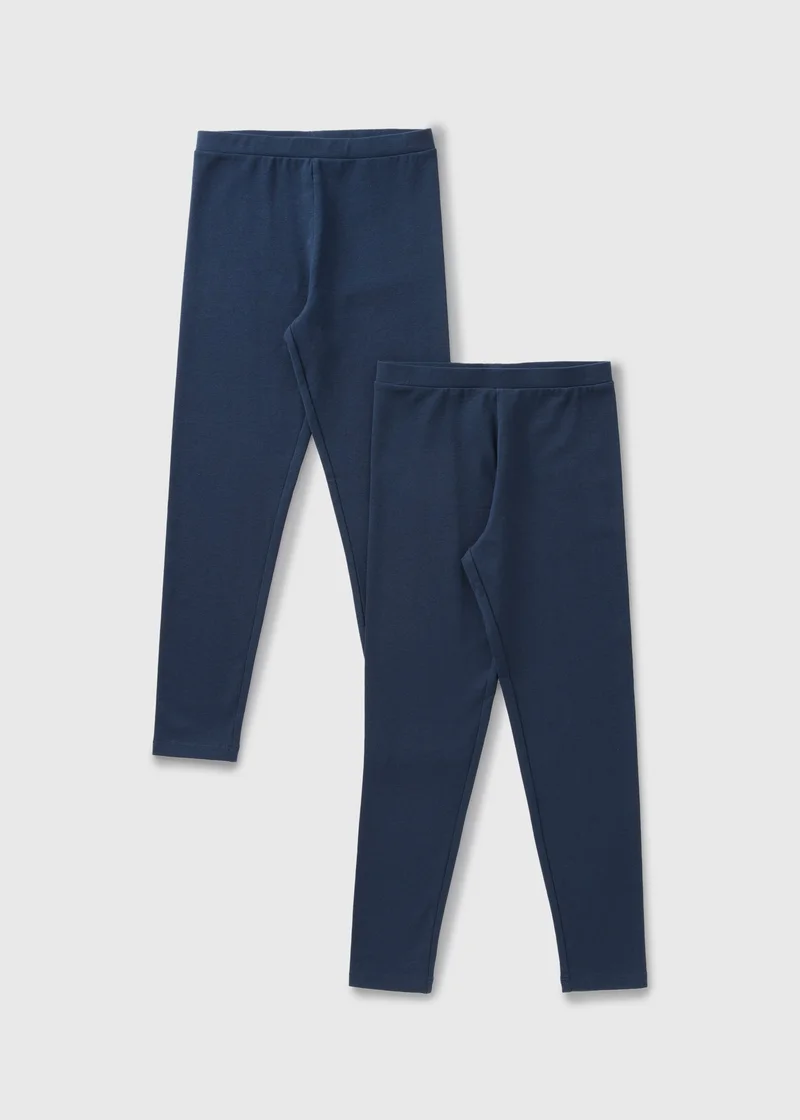 ماتلان 2 Pack Girls Navy Leggings
