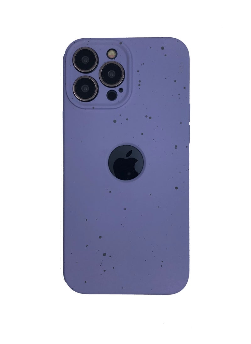 iPhone 13 Pro Max New Dotted Design Glow Feel PKK Silicone Case for iPhone 13 Pro Max Purple