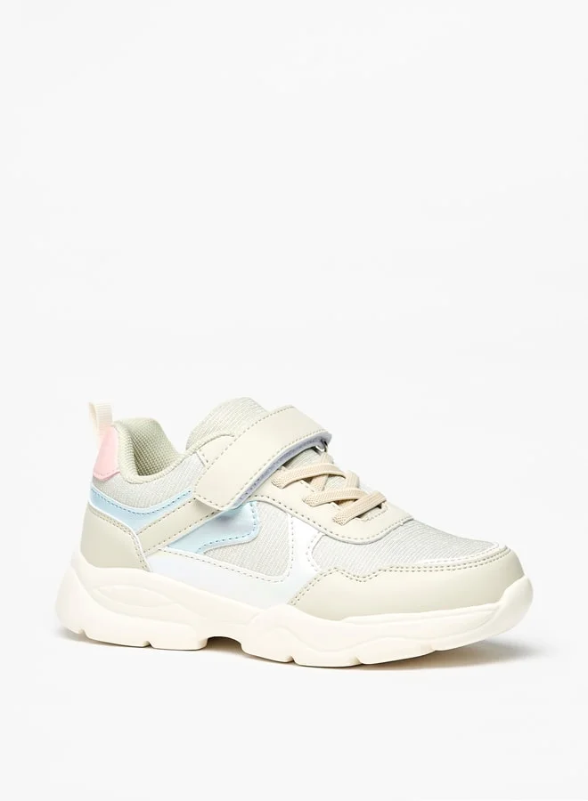 فلورا بيلا من شو إكسبرس Girls Textured Sneakers with Hook and Loop Closure