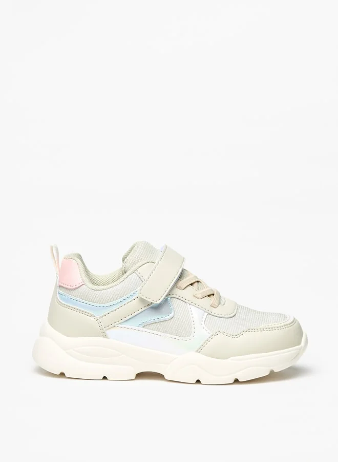 فلورا بيلا من شو إكسبرس Girls Textured Sneakers with Hook and Loop Closure