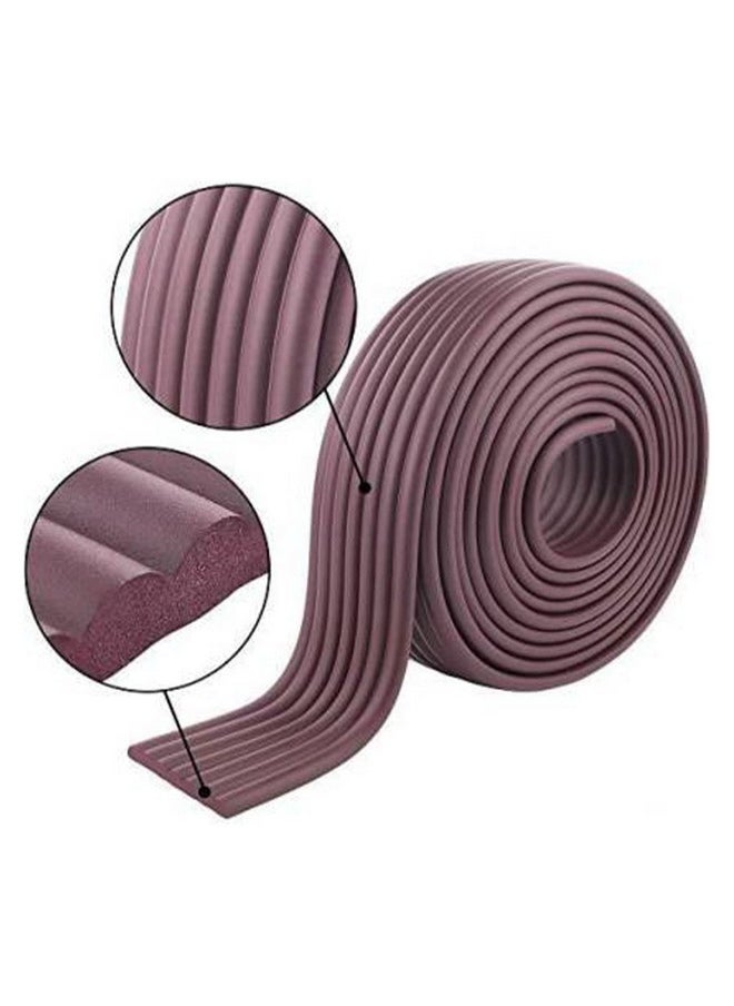 Safe-O-Kid - ® (Set Of 1), Soft Cushioned 6.4 Ft / 2 Mtr Multi Functional Edge Guards With Strong 3M Adhesive, Safety For Sharp Edges For Babies- D. Brown - Image 1