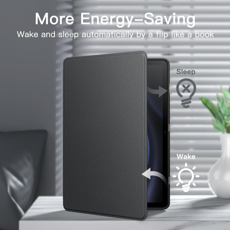 JETech Case for Samsung Galaxy Tab S9 FE 10.9-Inch with S Pen Holder, Slim Folio Stand Protective Tablet Cover, Multi-Angle Viewing (Black) - Image 5