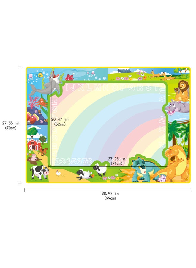 Coolplay Direct 100*70 Marine Animal Theme Children Magic Water Canvas Color Graffiti Baby Writing Pad - Image 3
