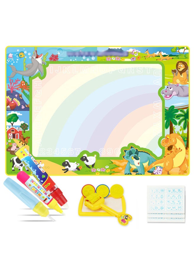 Coolplay Direct 100*70 Marine Animal Theme Children Magic Water Canvas Color Graffiti Baby Writing Pad - Image 2