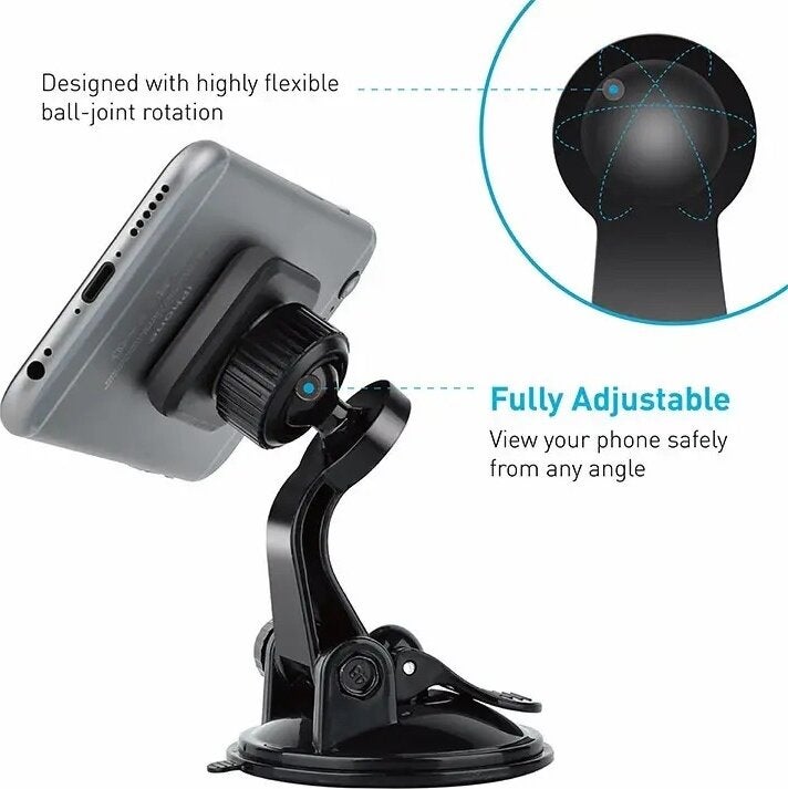 Privity Series Magnetic In-Car Phone Holder Suction Cup Magnet 360 Degree Phone Holder Gmm