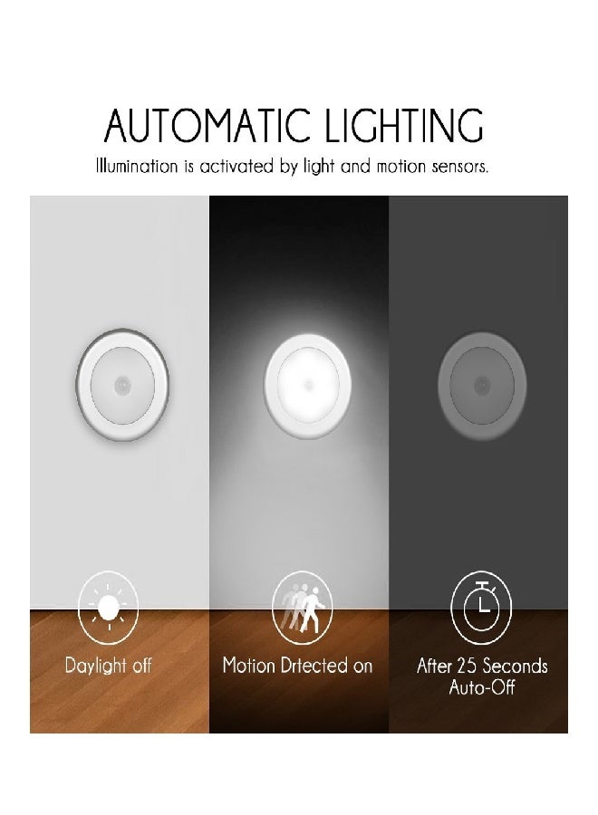 Wish 6-Piece Ultra-Bright LED Magnetic Motion Sensor Wall Night Illumination Lamps - Image 4