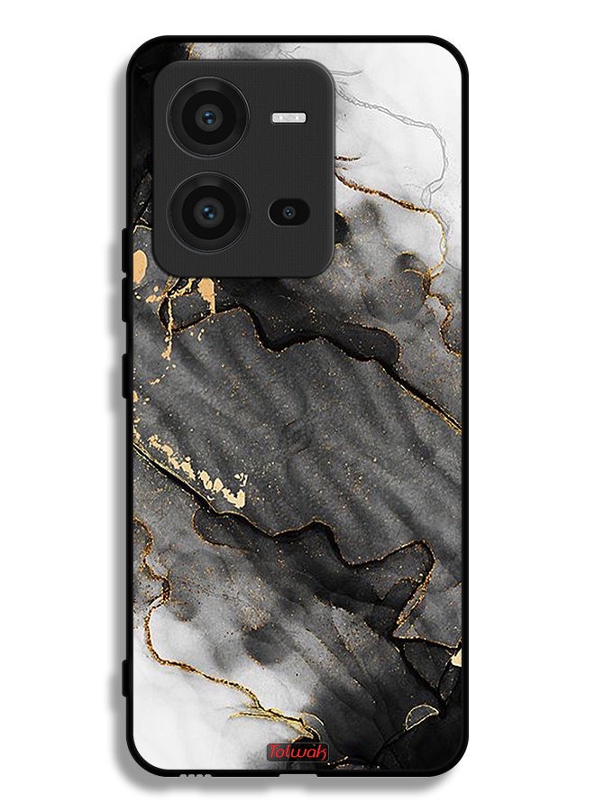 Tolwak Vivo V25 5G Protective Case Cover Glitter Marble - Image 2