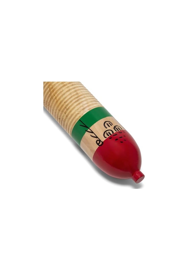 Wooden Fish Shape Guiro Colorful Guiro Percussion Instrument with Sc for Kids and Adults  - Image 1