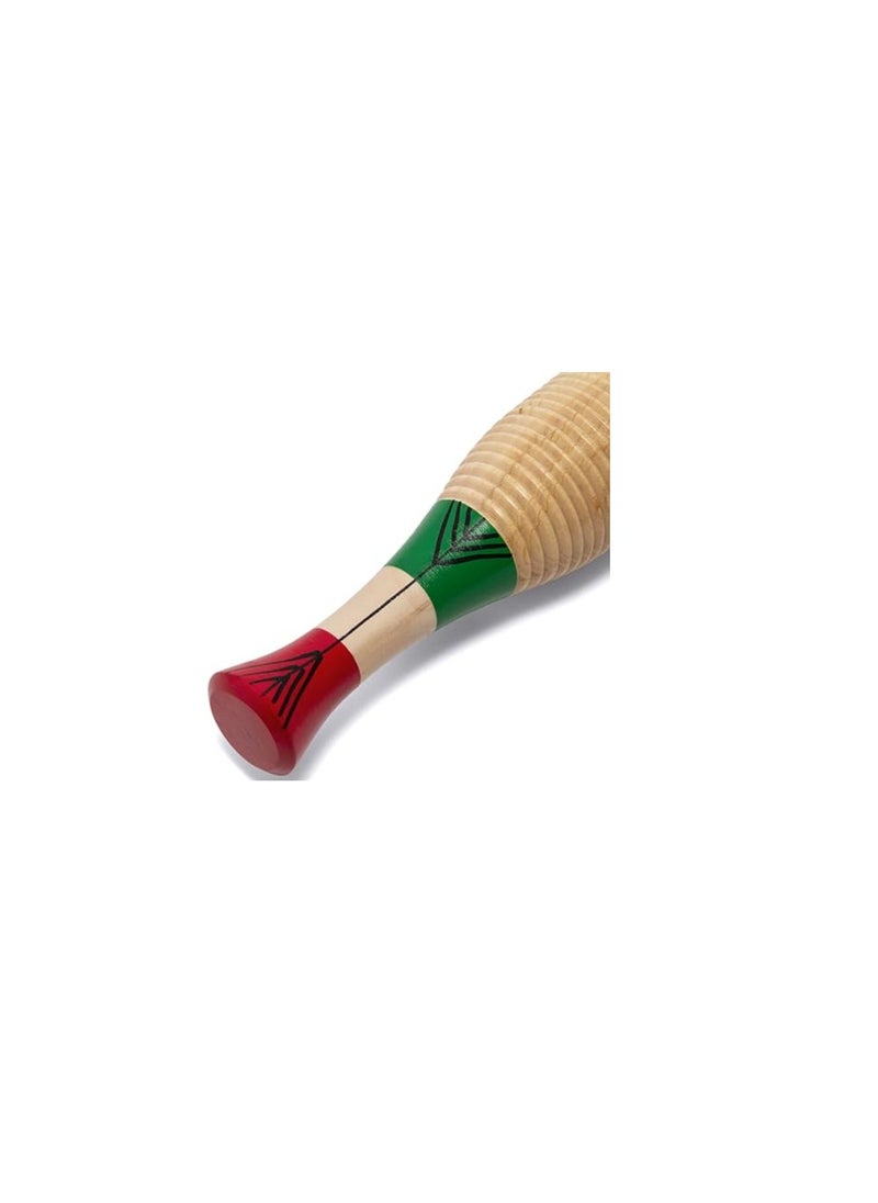 Wooden Fish Shape Guiro Colorful Guiro Percussion Instrument with Sc for Kids and Adults  - Image 4