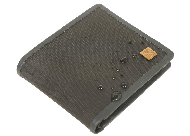 Walletsnbags Epoch Coated Canvas Leather Men's Wallet, Black - Image 5