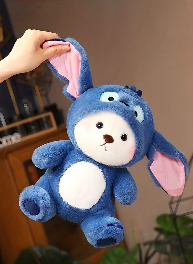 DURKU Adorable Bear Plush Doll, Soft Stuffed Animal Pillow Toy, Kawaii Stitch Stuffed Toy - Image 4