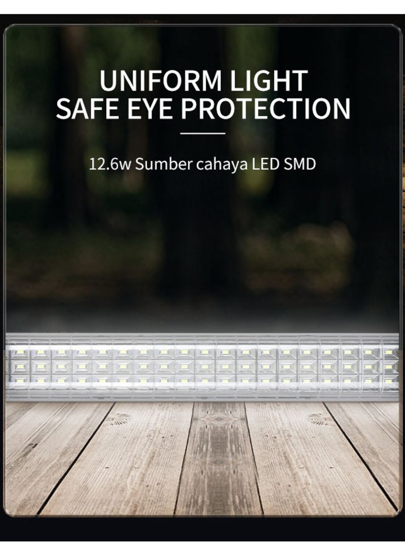 DP LED Portable Emergency Rechargeable Hand Lamp with Solar Panel Charge Port 8.4W  - Image 3