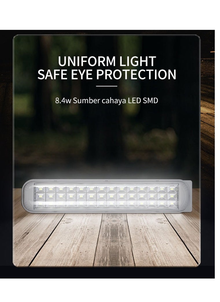 DP LED Portable Emergency Rechargeable Hand Lamp with Solar Panel Charge Port 8.4W  - Image 5