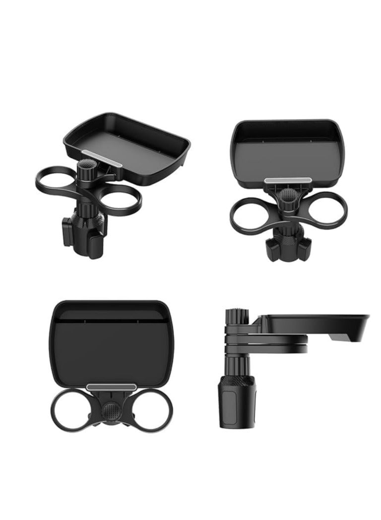 Car cup holder with a detachable rotating food tray in addition to 2 small cup slots /CZ-94200 - Image 3