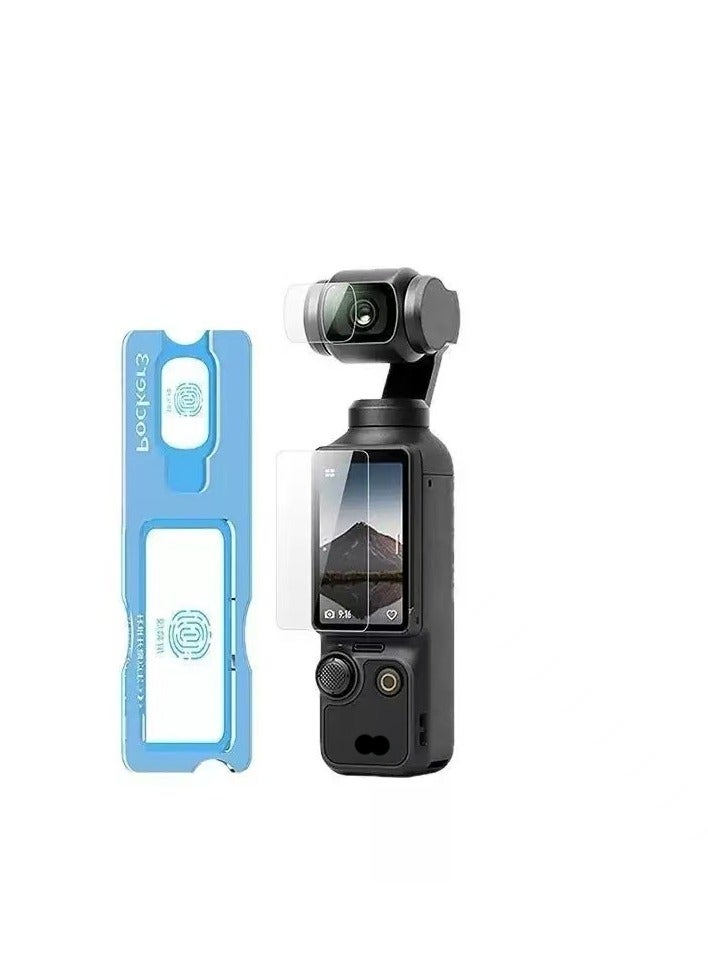DJI OSMO Pocket 3 Tempered Glass Screen Protector, AR Hardness, Full Coverage, Touch Sensitive, Providing Ultimate Protection For Your Camera. - Image 1