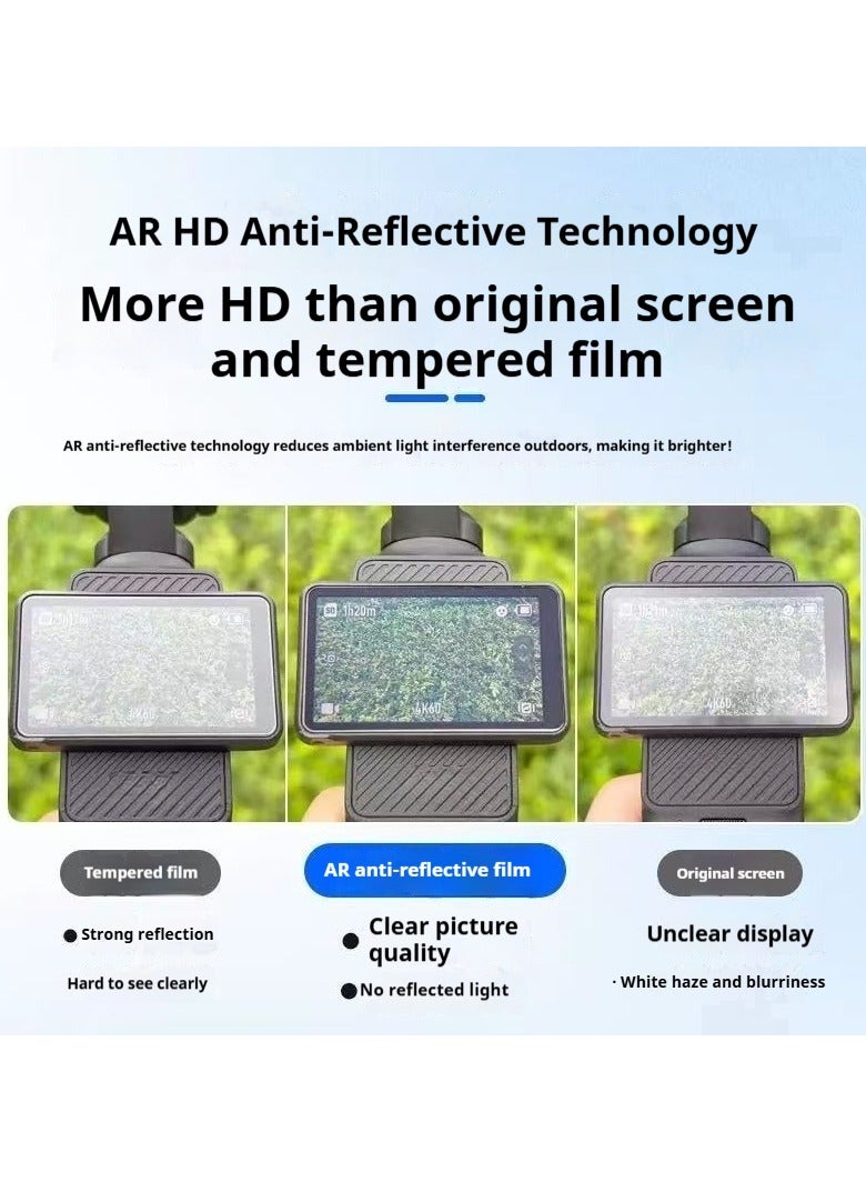 DJI OSMO Pocket 3 Tempered Glass Screen Protector, AR Hardness, Full Coverage, Touch Sensitive, Providing Ultimate Protection For Your Camera. - Image 4