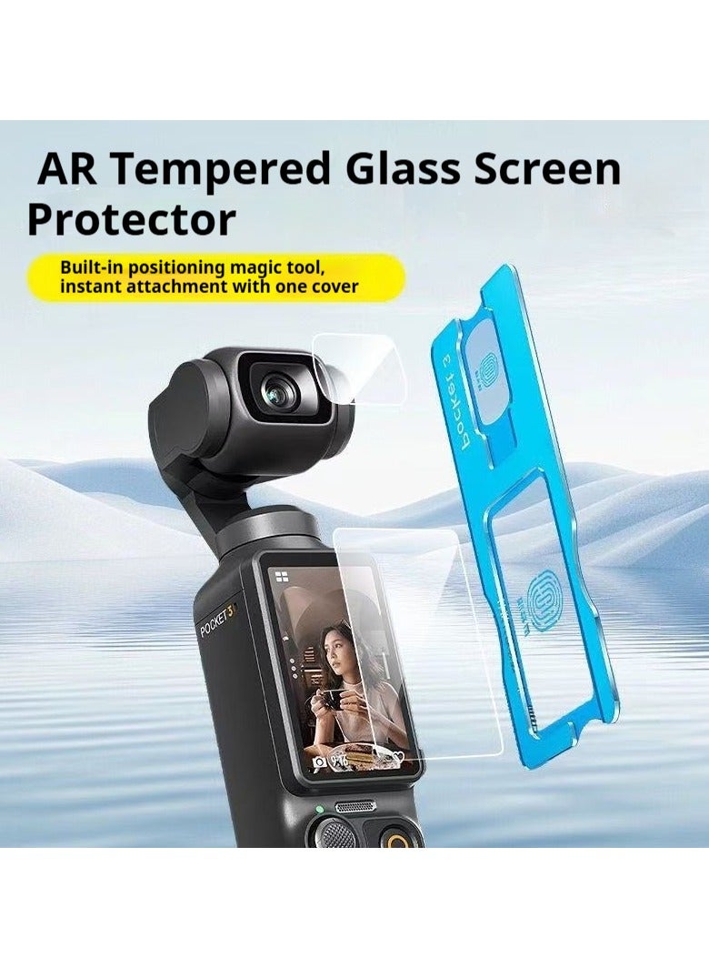 DJI OSMO Pocket 3 Tempered Glass Screen Protector, AR Hardness, Full Coverage, Touch Sensitive, Providing Ultimate Protection For Your Camera. - Image 2