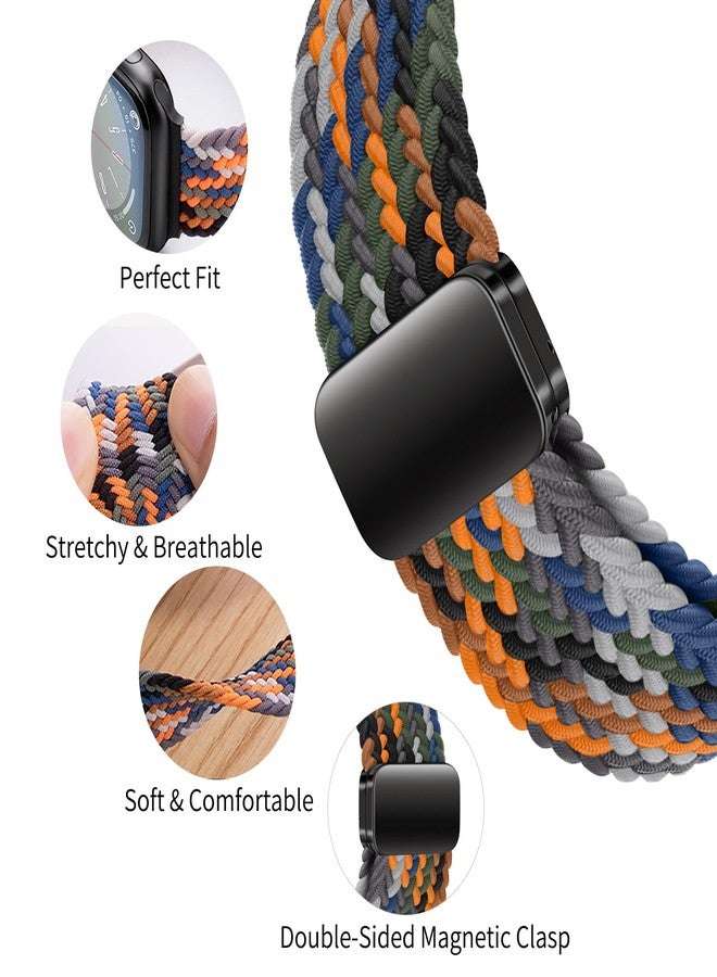 Qimela Sport Loop Compatible with Apple Watch Band 38mm 40mm 41mm 42mm 44mm 45mm 46mm 49mm for Women Men,Magnetic Strap Stretchy Braided Wristband for iWatch Series 11 10 9 8 7 6 5 4 SE Ultra 3 2 1 - Image 5