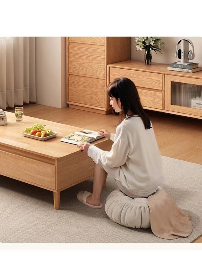 Kutis Multifunctional Modern Living Room Table Coffee Table with 4 Drawer Ecological Wood Board 120x60x45 CM - Image 3