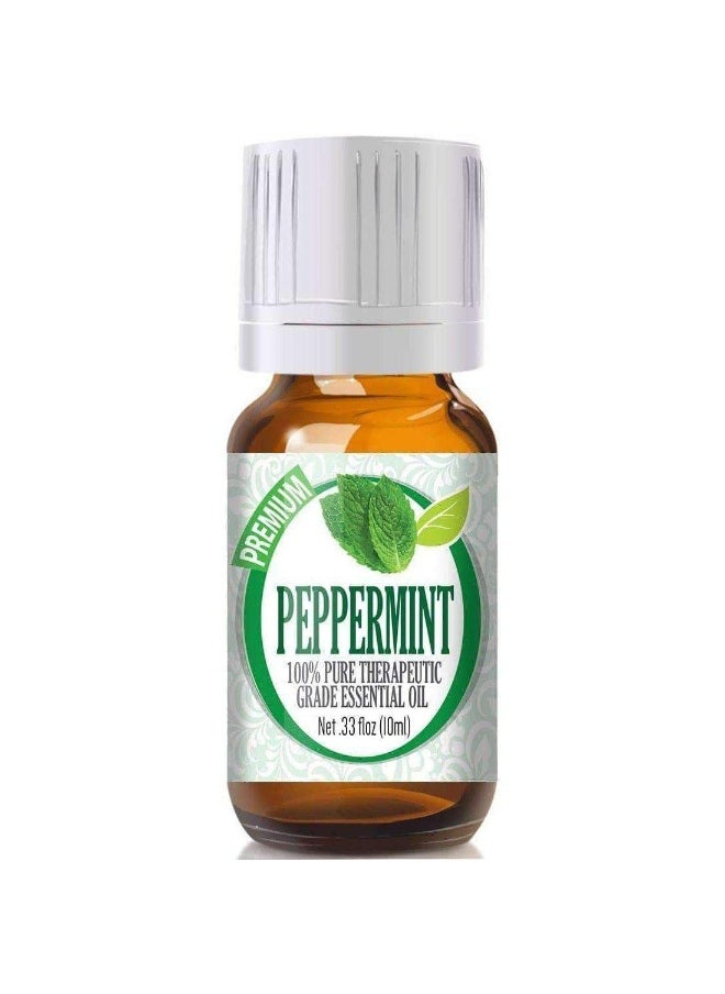 Healing Solutions Peppermint Essential Oil - 100% Pure Therapeutic Grade Peppermint Oil - 10ml  - Image 1