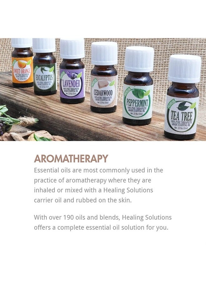 Healing Solutions Peppermint Essential Oil - 100% Pure Therapeutic Grade Peppermint Oil - 10ml  - Image 2