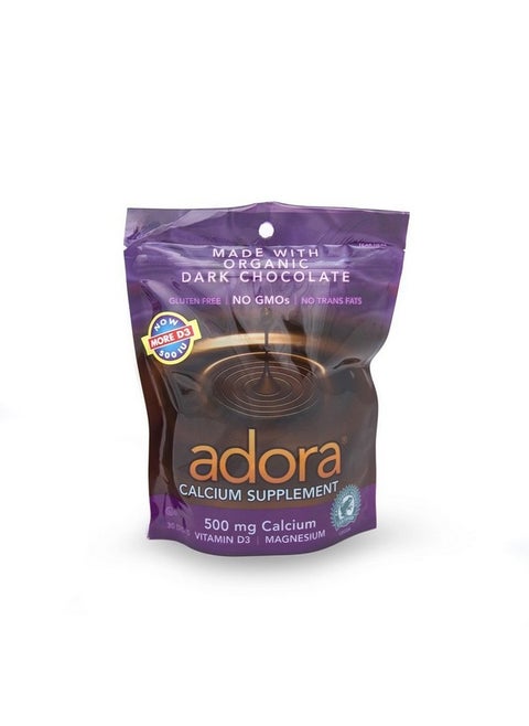Calcium Supplement Dark Chocolate 30 Count (Value Pack Of 3)