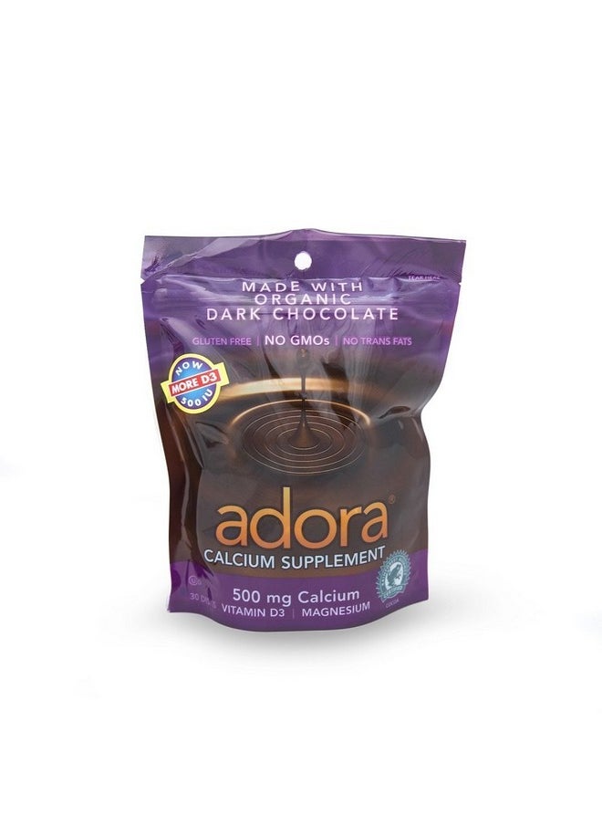 Adora - Calcium Supplement Dark Chocolate 30 Count (Value Pack Of 3) - Image 1