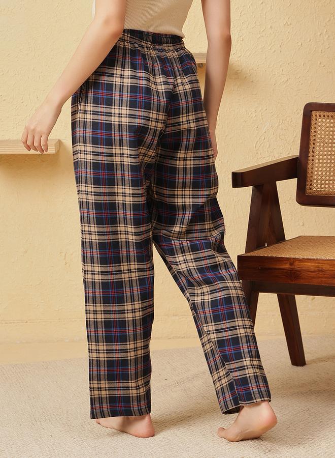 Clovia Women Plaid Checkered Pyjama Bottoms - Image 5