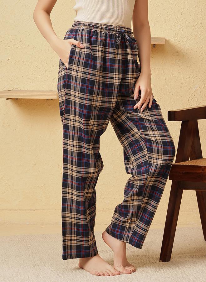 Clovia Women Plaid Checkered Pyjama Bottoms - Image 3