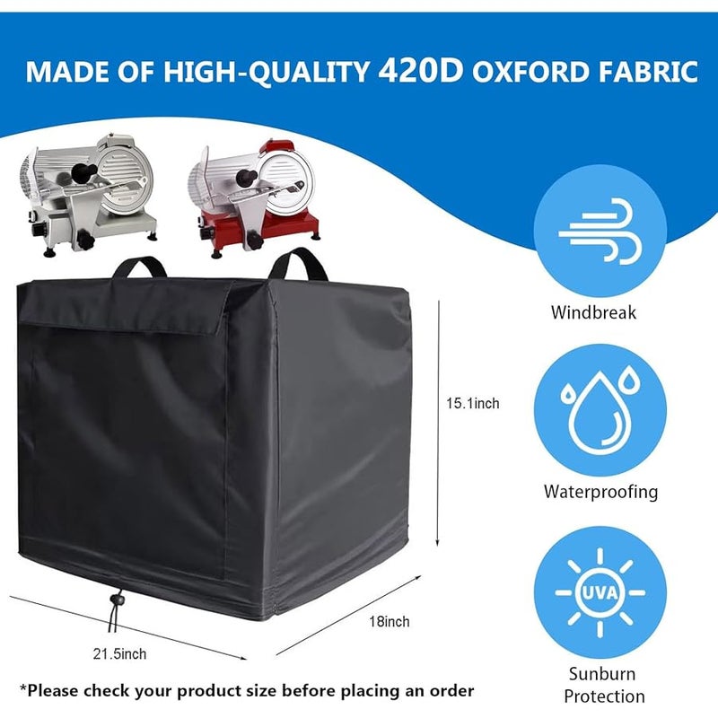 Meat Slicer Cover for BESWOOD 250/VEVOR Commercial Meat Slicer,Waterproof Dust Cover - Image 2