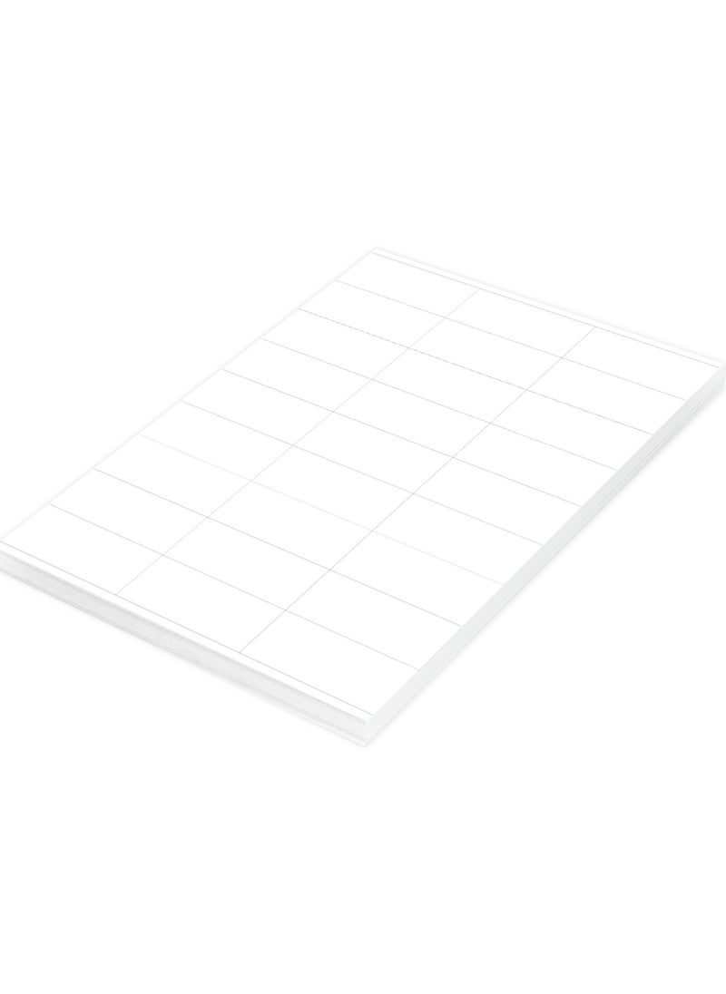 FIS - FIS Multipurpose Laser Labels, Colour White, Size 70X32MM (27 Stickers x 100 Sheet)  2700 Labels, Size : A4 (21X29.7 CM) , Pack of 100 Sheets -FSLA27-1-100 - Image 1