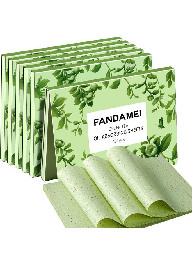 FANDAMEI Oil Blotting Sheets For Face, 600 Sheets Oil Blotting Papers For Face, Blotting Paper for Oily Skin, Oil Control Film, Oil Absorbing Sheets For Face, Oil Absorbing Tissues - Image 1