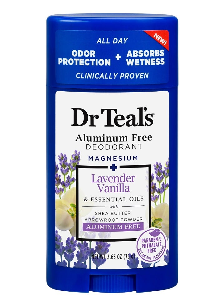 Aluminum Free Deodorant Lavender Vanilla Deodorant Stick, 75g