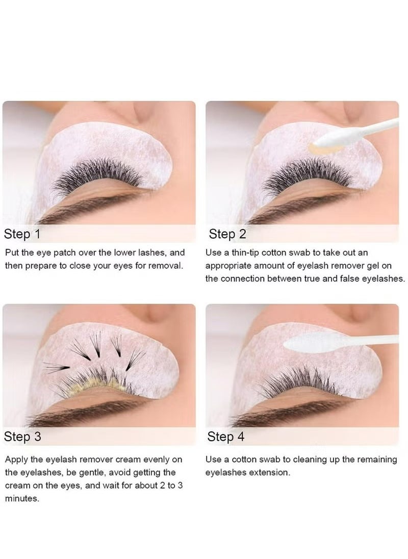 Generic - Eyelash Adhesive Remover Cream, Eyelash Extension Remover,Portable Eyelashes Grafting Eyelash Extension Glue Remover Adhesive Gel Removing Cream - Image 1