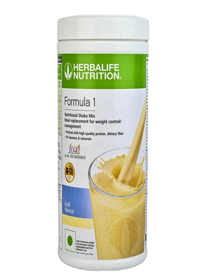 HERBALIFE Formula 1 Shake Kulfi Flavor 500g, Protein 200g, Afresh Peach 50g, Shakemate Nutrition Drink 500g (Pack of 4) - Image 2