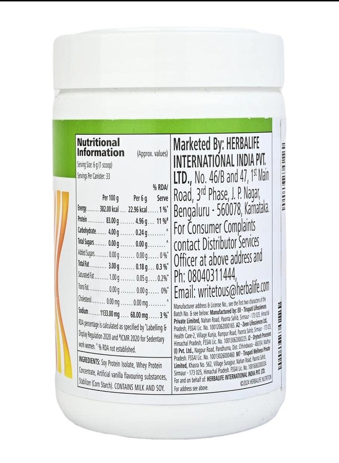 HERBALIFE Formula 1 Shake Kulfi Flavor 500g, Protein 200g, Afresh Peach 50g, Shakemate Nutrition Drink 500g (Pack of 4) - Image 5