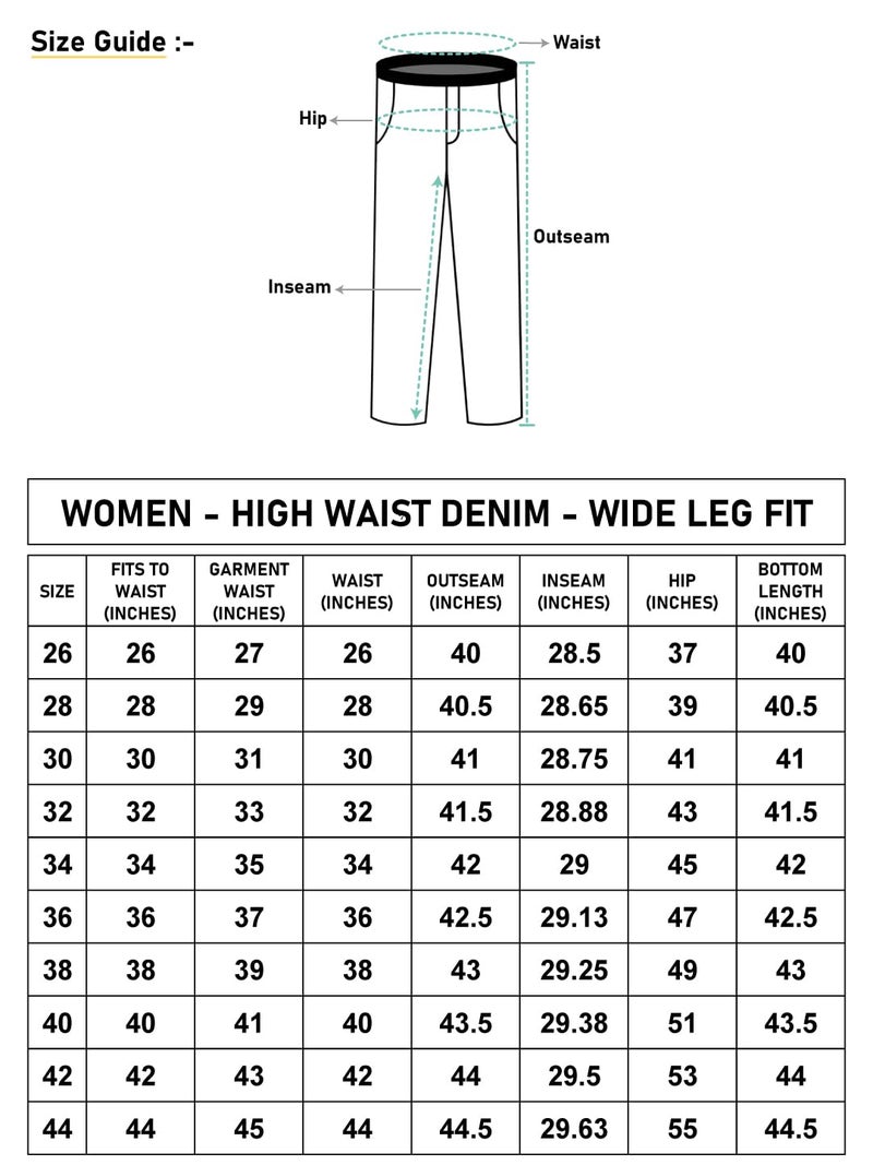 Bewakoof Women's Washed Wide Leg Cotton Carpenter Jeans_646018_Blue_36 - Image 3
