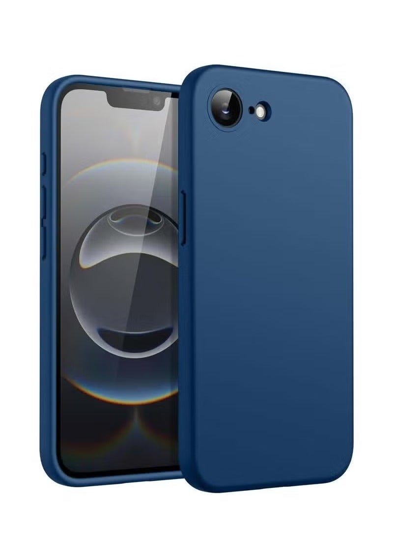 JAJEEK Soft Silicone Case for Apple iPhone 16e 5G 2025 – Navy Blue Ultra-Slim Shockproof Protective Cover with Anti-Scratch Coating and Soft Touch Finish - Image 3