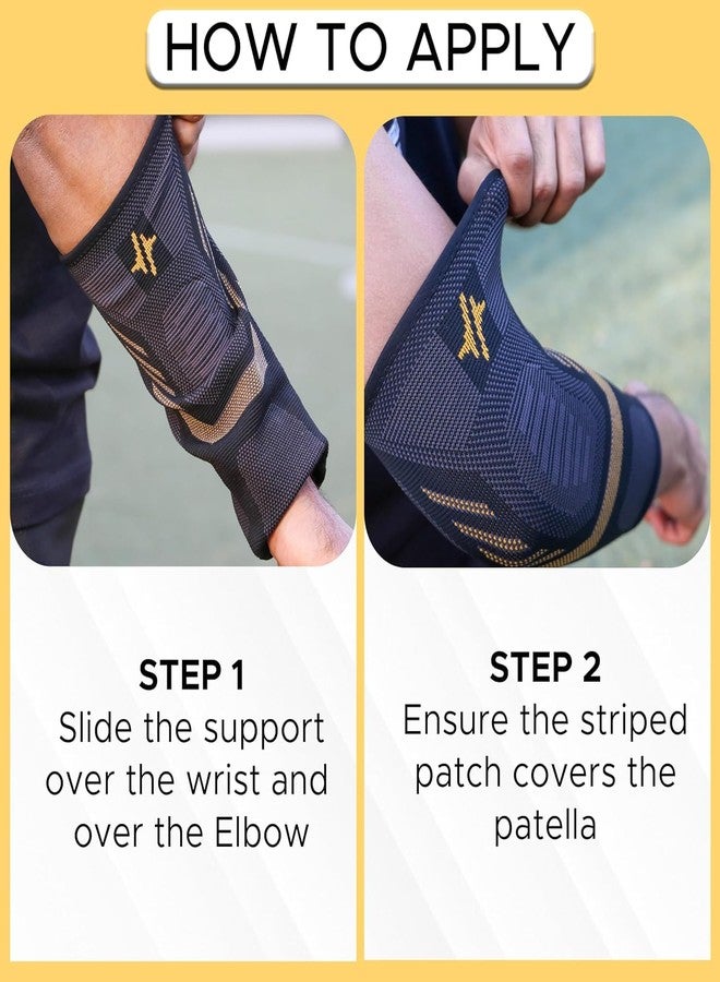 PulseITElboX Elbow Support for Joint Stability and Pain Relief | Breathable, Lightweight Design for Sports, Arthritis, Workouts, and Exercise | Promotes Easy, Comfortable Elbow Movement (1-Pair) (XL) - Image 5