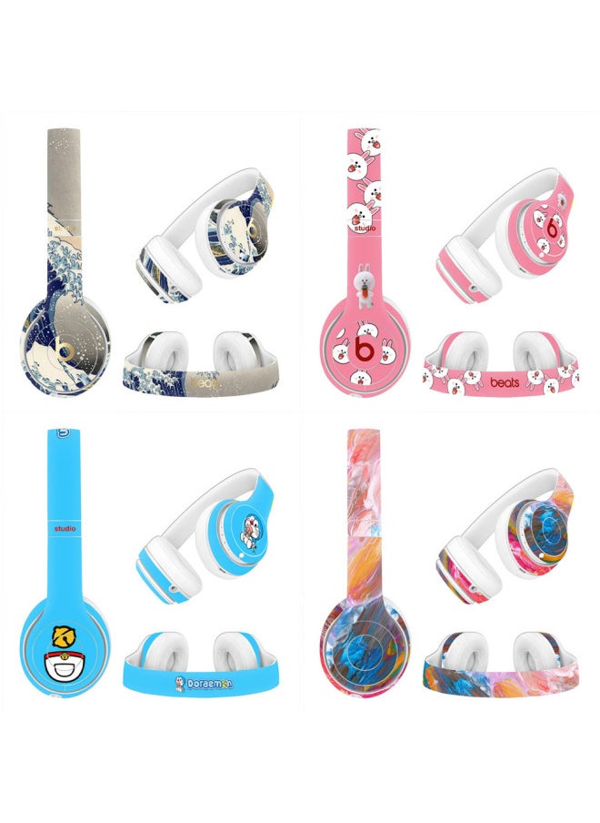 Generic Beats Studio3 Headset Wireless Headset Sticker Studio2 Magic Sound Wireless Protective Film-Color:TN-Studio2or3-0637  - Image 2