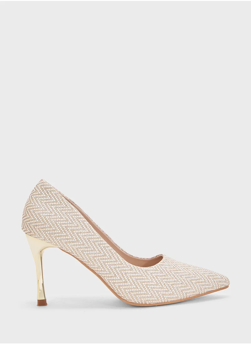 بي آند آر High Heeled Pointed Pump