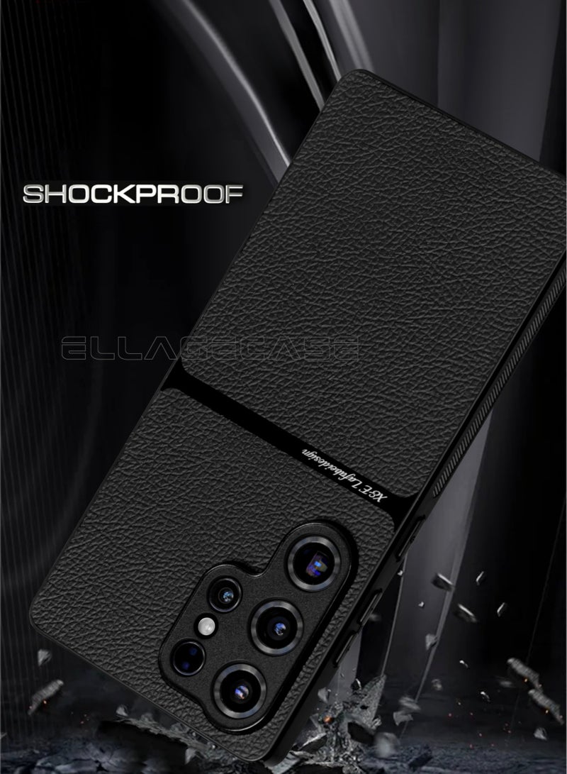 ELLAGECASE حافظة درجة الأعمال لهاتف سامسونج جالاكسي S25 ألترا، رفيعة للغاية، مع لوحة مغناطيسية مدمجة، شحن لاسلكي، مقاومة للصدمات، حماية كاملة لعدسة الكاميرا - Image 2