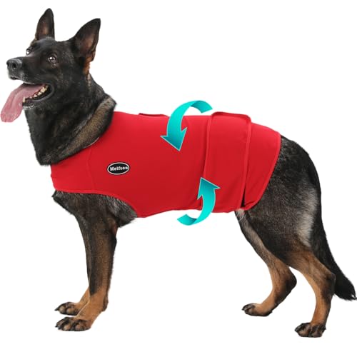 Meifsou Dog Anxiety Vest, Skin-Friendly Thunder Jacket for Dogs, Dog Calming Shirt for Thunder, Fireworks, Vet Visits and Separation - Keep Pet Calm Without Medicine, Fit for Small Medium Large Dogs - Image 2