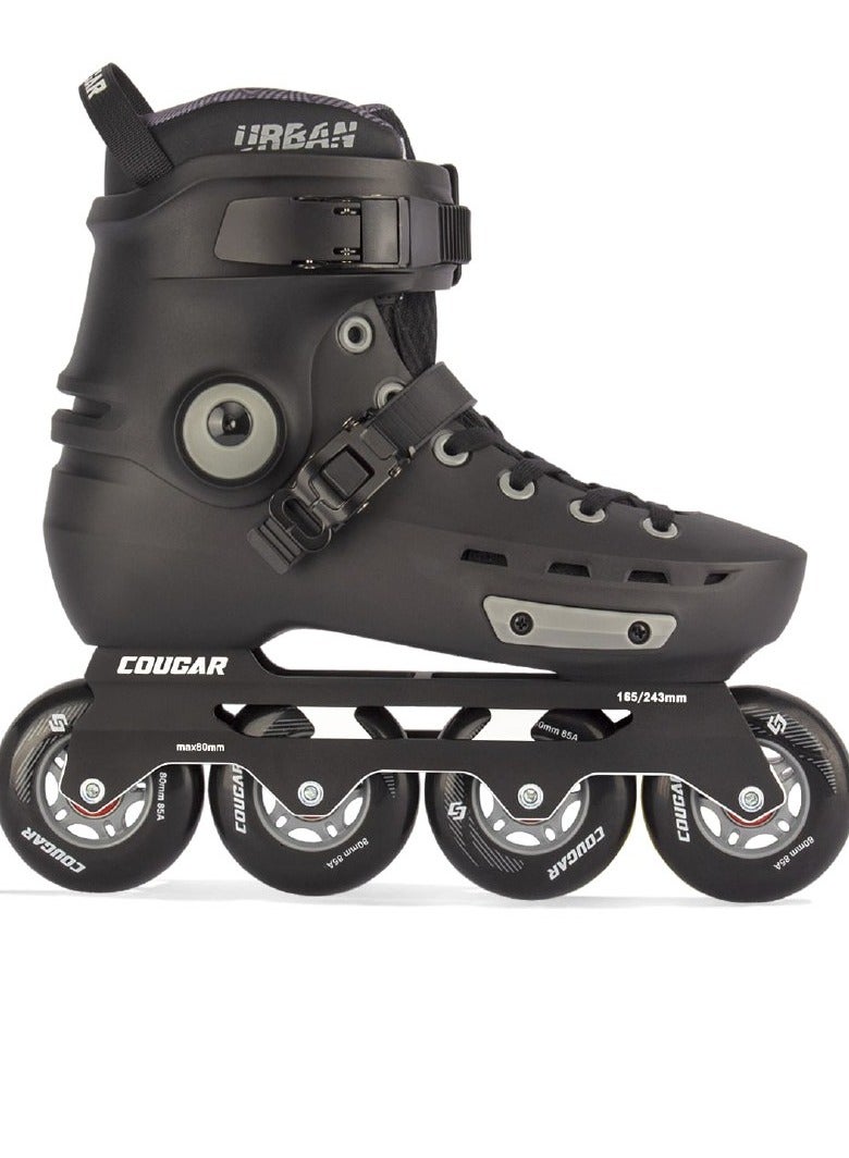 Cougar Professional Inline Skates for Unisex with High Performance, Four Wheels Adults Roller Skates with No Physical Brake - Image 1