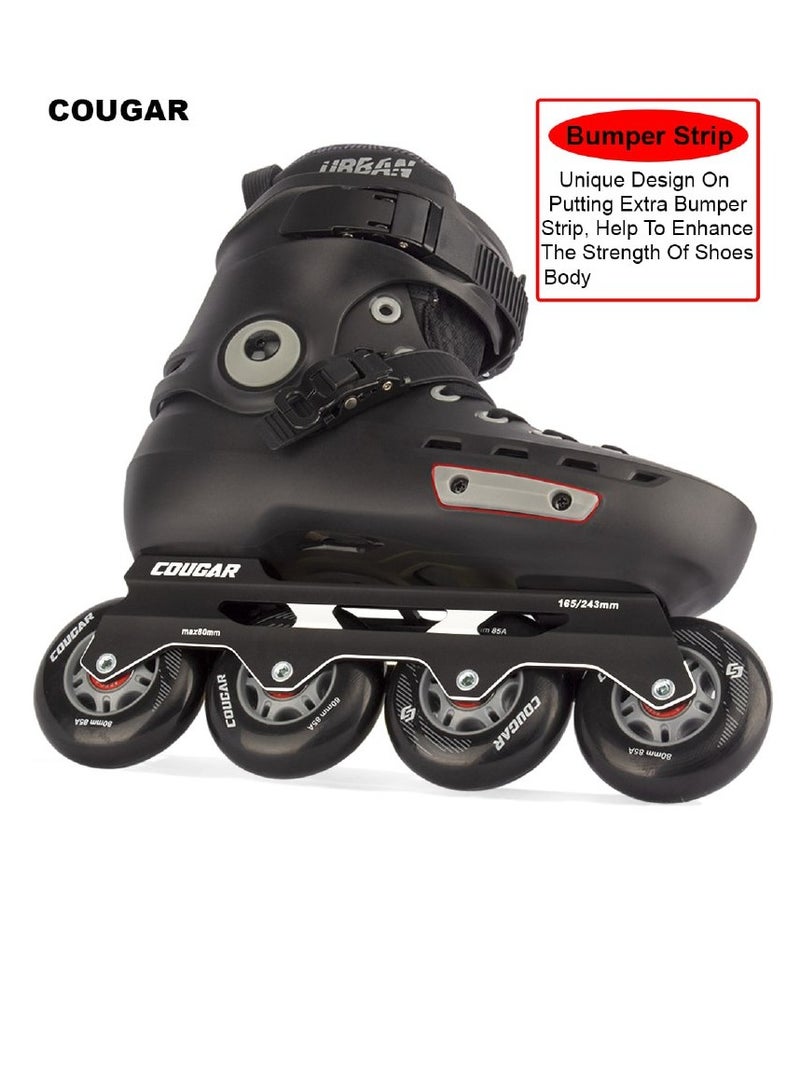 Cougar Professional Inline Skates for Unisex with High Performance, Four Wheels Adults Roller Skates with No Physical Brake - Image 5