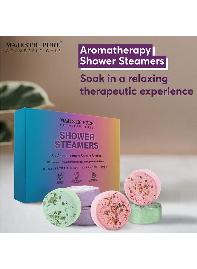 Majestic Pure Shower Steamers | Variety Pack Of 6 Shower Tablets With Essential Oils | Relaxing & Rejuvenating | Gifts For Men & Women - Image 5