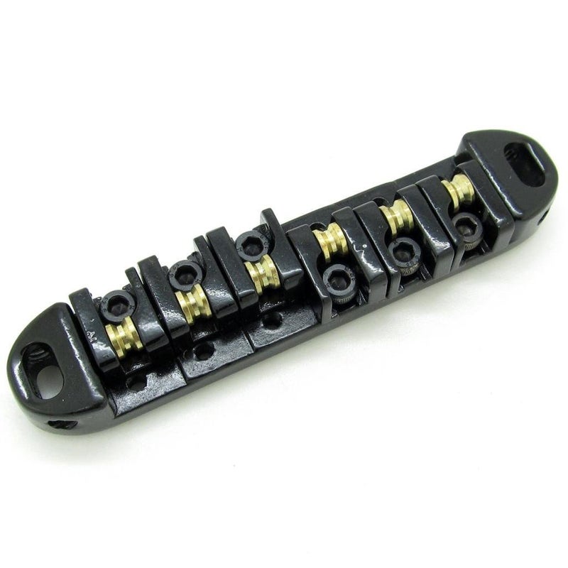 JD.Moon Roller Saddle Bridge ABR-1 Tune-o-matic Bridge Tailpiece Bridge For Les Paul Guitar (Black) - Image 2
